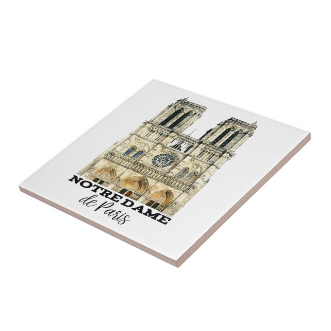 Notre Dame de Paris Souvenir frankrikedomkyrka Kakelplatta (Sidan)