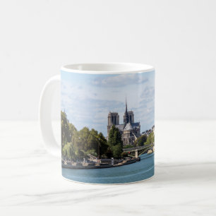 Notre Dame de Paris-synen från Pont d'Austerlitz Kaffemugg