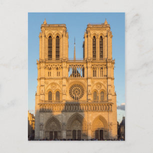 Notre Dame de Paris vid Golden Hour - Paris, Frank Vykort