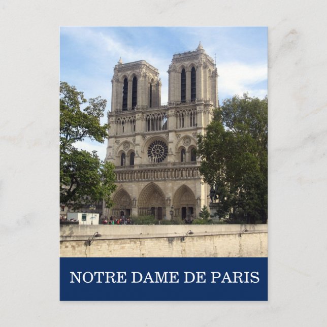 Notre Dame de paris Vykort (Framsida)