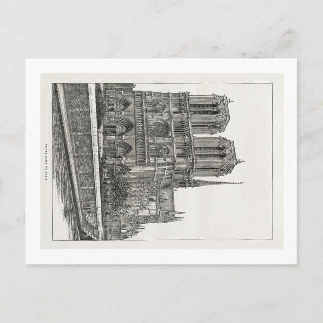 Notre Dame de Paris vykort (Framsida)