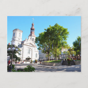 Notre Dame de Quebec Basilica Cathedral Postcard Vykort
