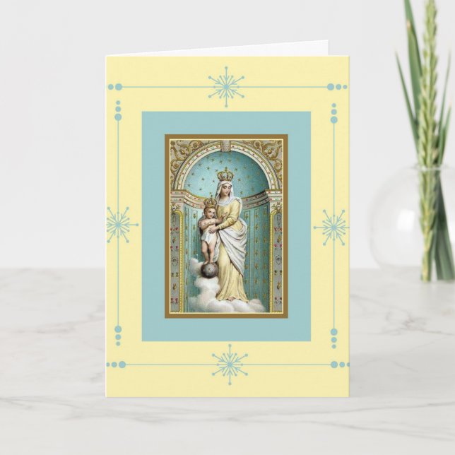 Notre Dame des Victoire Jesus födelsedagssegen Kort (Framsida)