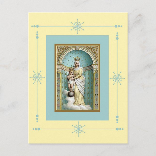 Notre Dame des Victoire med Jesus Vykort (Framsida)