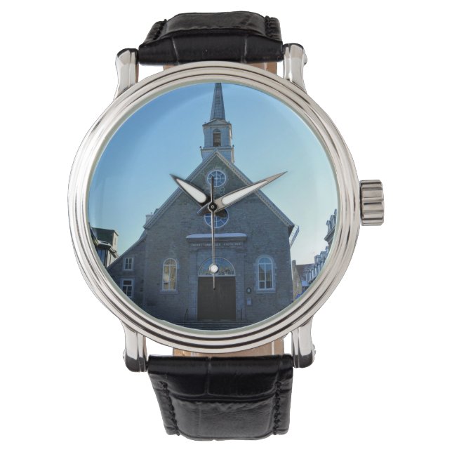 Notre Dame des Victoires, Old Quebec City, Kanada Armbandsur (Framsida)