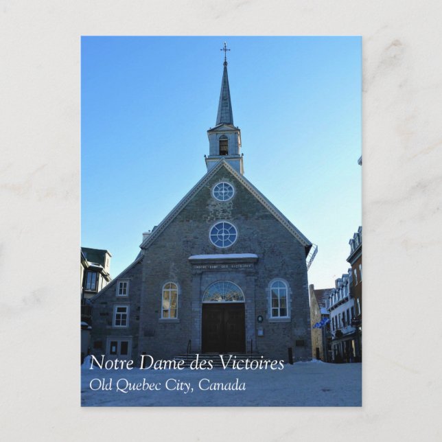Notre Dame des Victoires, Old Quebec City, Kanada Vykort (Framsida)
