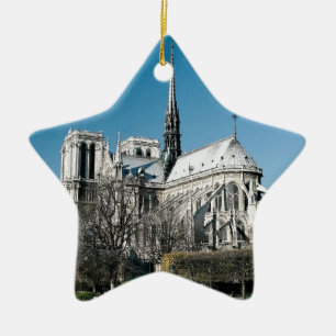 Notre Dame domkyrka Julgransprydnad Keramik
