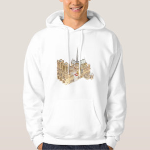 Notre Dame domkyrka. Paris frankriken Hoodie