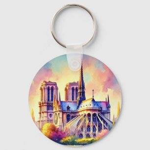 Notre-Dame fire Nyckelring