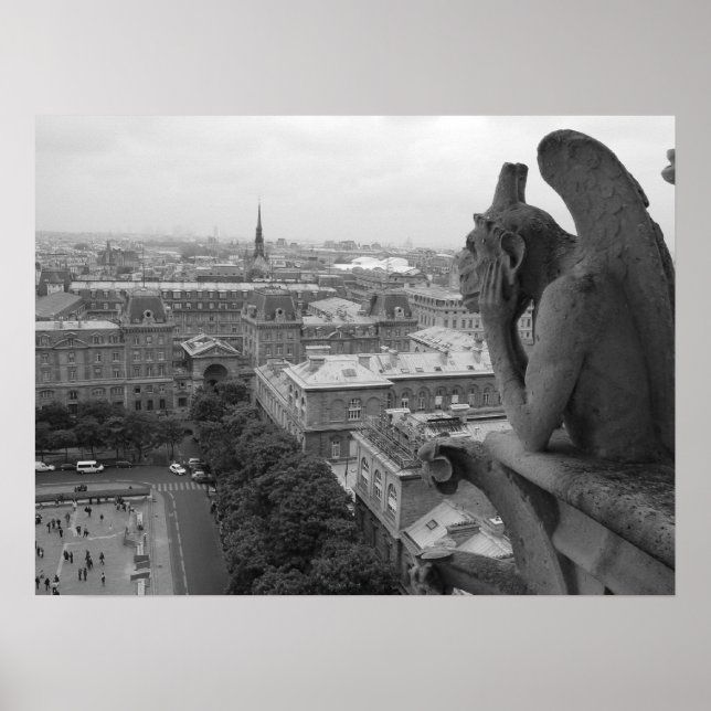 Notre Dame Gargoyle 2 Poster (Framsidan)