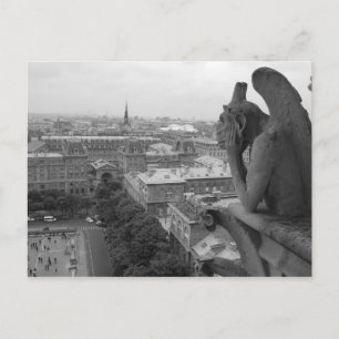 Notre Dame Gargoyle 2 Vykort
