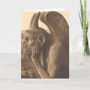 Notre Dame Gargoyle Circa 1900 Kort