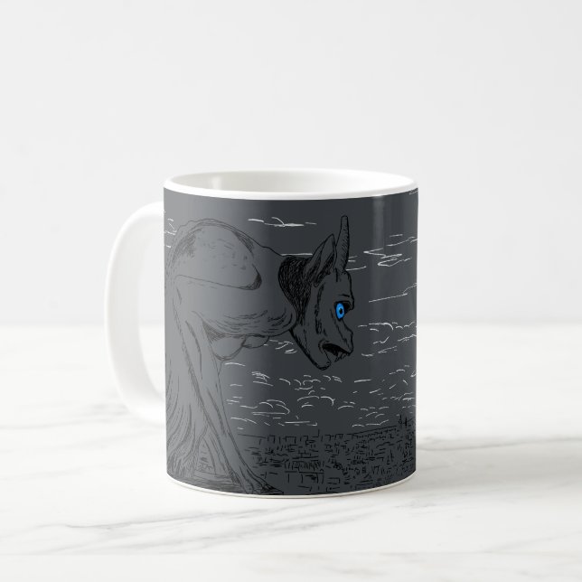 Notre Dame Gargoyle Kaffemugg (Framsida vänster)