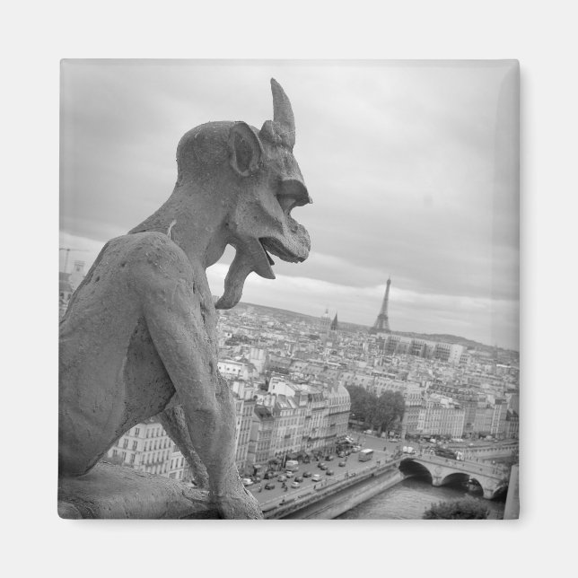 Notre Dame Gargoyle Magnet (Framsidan)