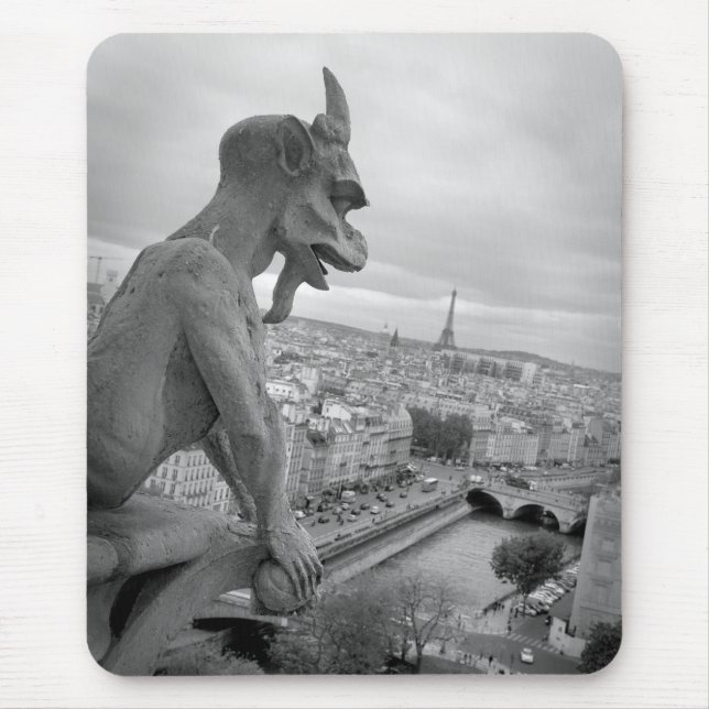 Notre Dame Gargoyle Mousepad Musmatta (Framsidan)