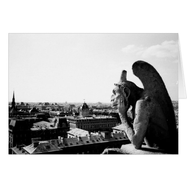 Notre Dame Gargoyle OBS Kort (Framsidan Horizontal)
