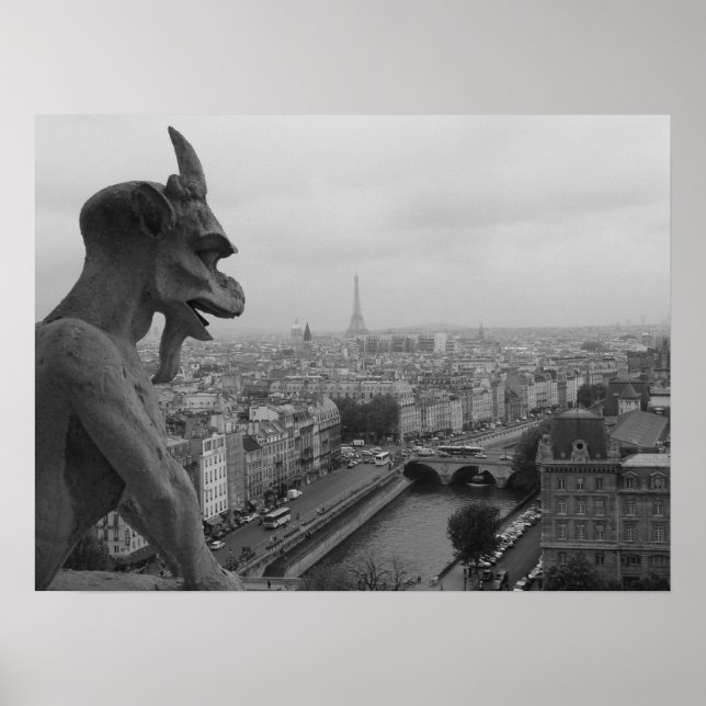 Notre Dame Gargoyle Poster (Framsidan)
