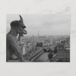 Notre Dame Gargoyle Vykort