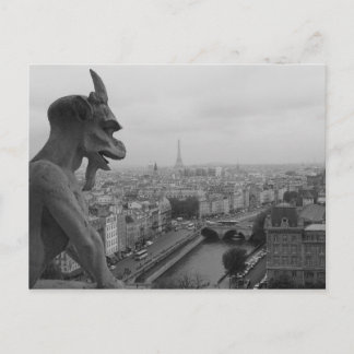 Notre Dame Gargoyle Vykort