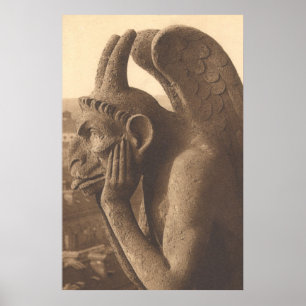 Notre Dame GargoyleChimera Poster