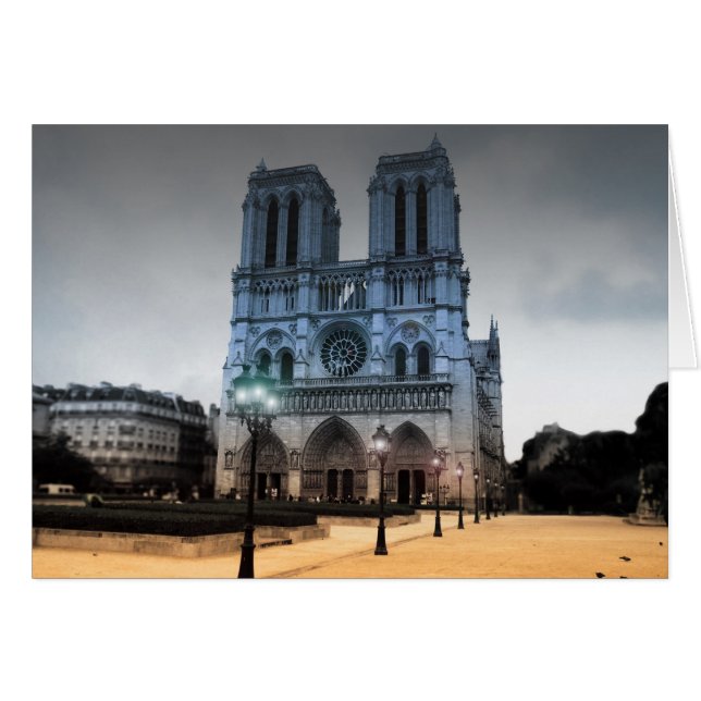 Notre Dame Hälsningskort (Framsidan Horizontal)