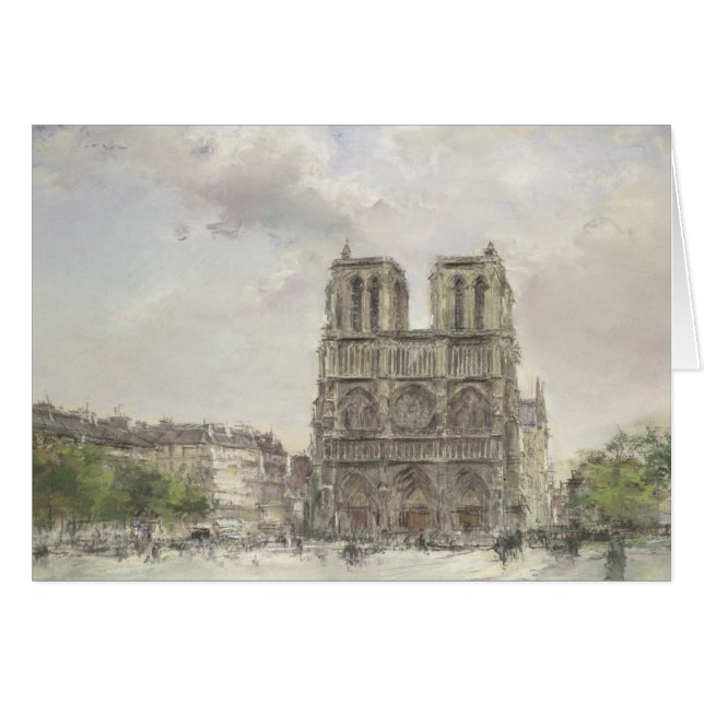 Notre Dame Hälsningskort (Framsidan Horizontal)