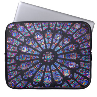 Notre Dame hänger lös rosa fönsterelektronik Laptop Sleeve