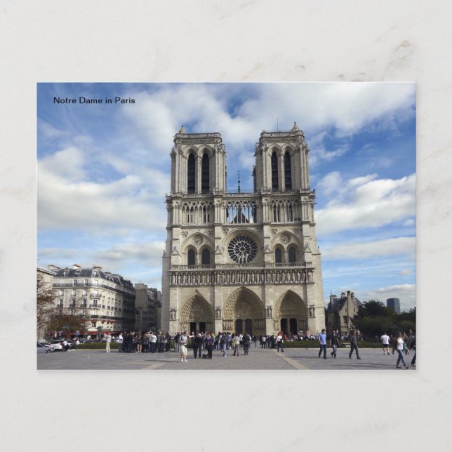 Notre Dame i Paris Vykort (Framsida)