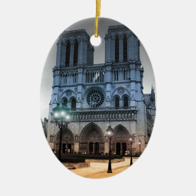 Notre Dame Julgransprydnad Keramik (Framsidan)