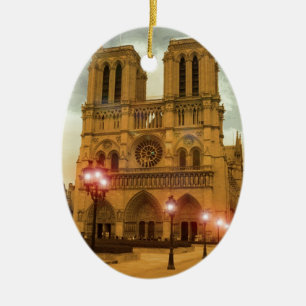 Notre Dame Julgransprydnad Keramik