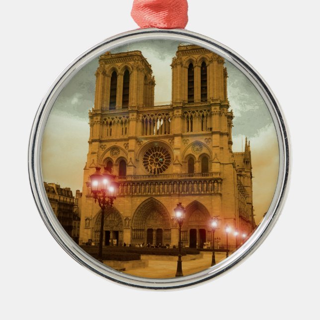 Notre Dame Julgransprydnad Metall (Framsidan)