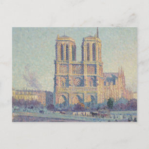 Notre Dame-katedralen Paris Frankrike Klassisk mål Vykort