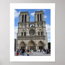 Notre Dame-katedralen, Paris, Frankrike Poster
