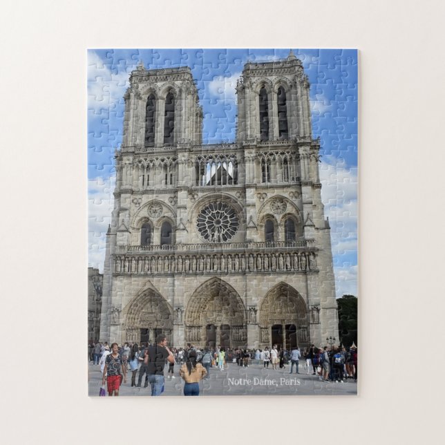 Notre Dame-katedralen, Paris, Frankrike Pussel (Vertikal)