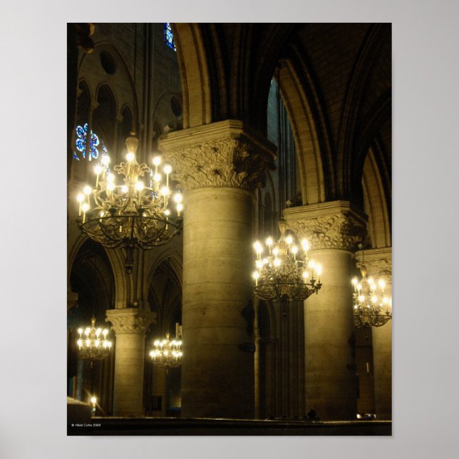 Notre Dame Light the way Print Poster (Framsidan)