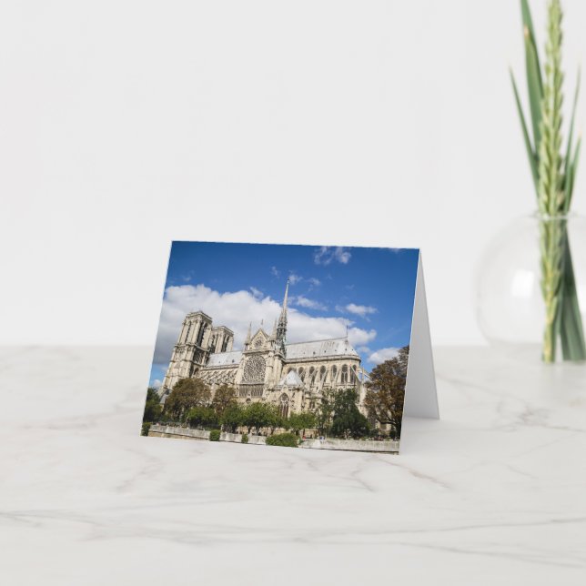 Notre Dame Notecard Tack Kort (Framsida)