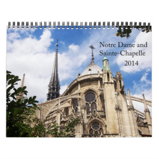 Notre Dame och Sainte-Chapelle kalender 2014