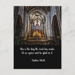Notre Dame Organ och Psalms Verse Vykort