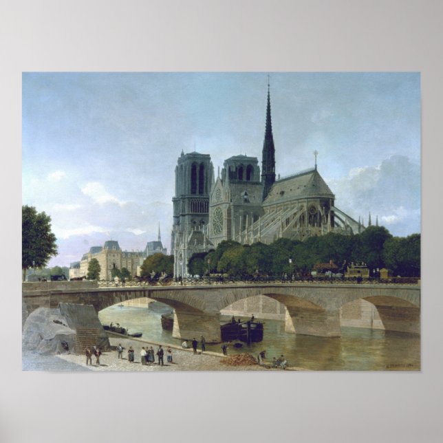 Notre Dame, Paris, 1884 Poster (Framsidan)