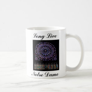 Notre Dame Paris Cathedral Stached Glass Window Kaffemugg