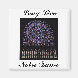 Notre Dame Paris Cathedral Stached Glass Window Magnet