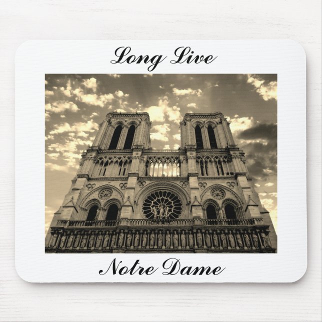 Notre Dame Paris Frankrike Cathedral Long Live Liv Musmatta (Framsidan)