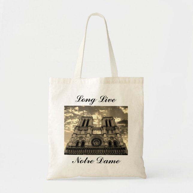 Notre Dame Paris Frankrike Cathedral Long Live Liv Tygkasse (Framsidan)