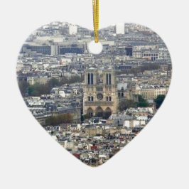 Notre Dame Paris Frankrike Julgransprydnad Keramik