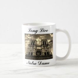 Notre Dame Paris Frankrike Katedral Långt liv Kaffemugg