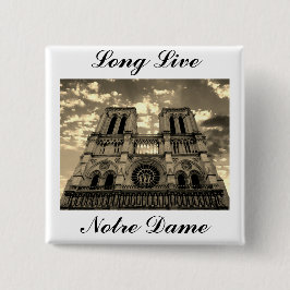 Notre Dame Paris Frankrike Katedral Långt Liv Knapp