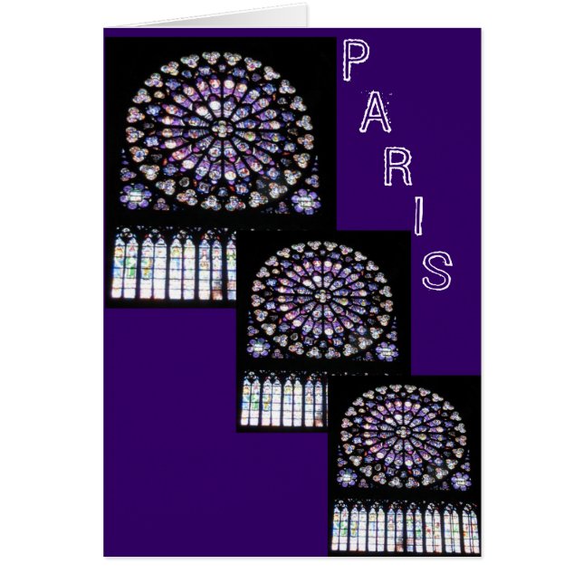 Notre Dame, Paris Hälsningskort (Framsidan)