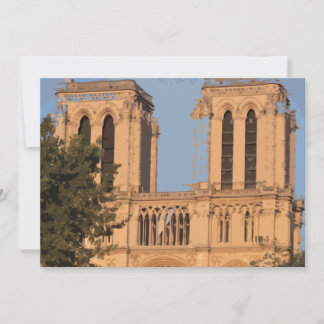 Notre Dame Paris-kort (tomt) Tack Kort