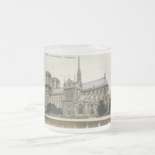 Notre Dame Paris vintage Frostad Glasmugg
