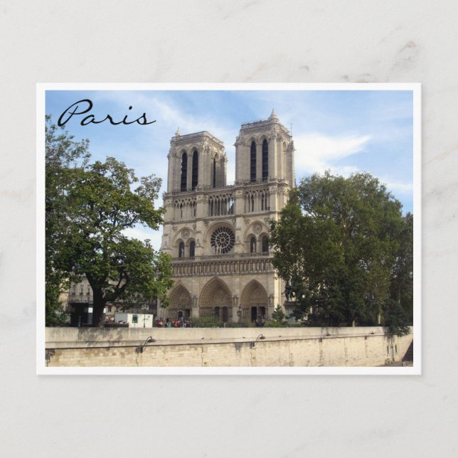 Notre Dame paris Vykort (Framsida)